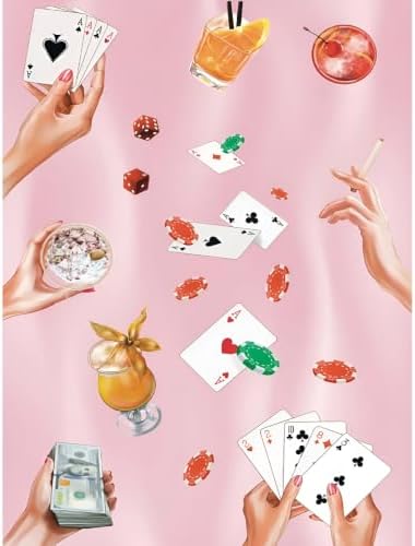 Pink Poker Diamond Art Kits for Adults Diamond Painting Kit for Beginner by KICHANG