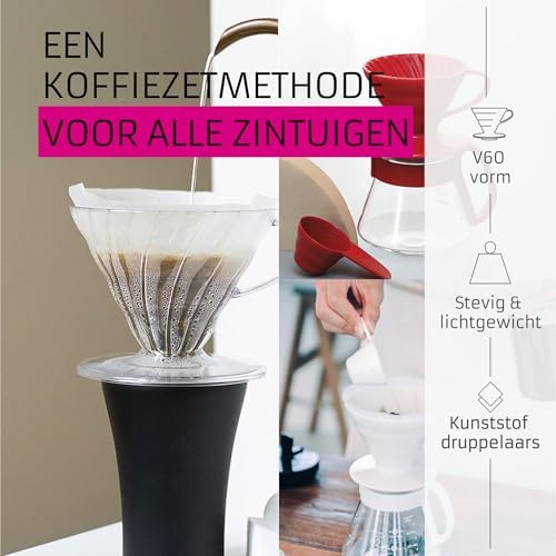 HARIO VDR-01-T Transparent Dripper 01 Clear Coffee Hand Drip for 1 to 2 Cups, Made in Japan - Image 2