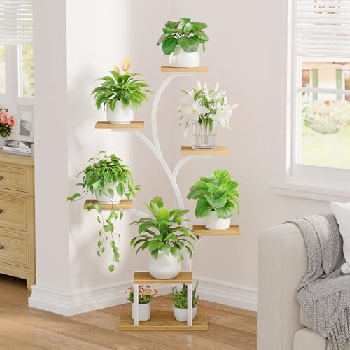 BACEKOLL Plant Stand Indoor with Grow Light, 7 Tier 49" Lighted Plant Shelf - Image 4