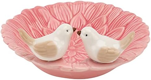 HEALLILY Nordic Style Jewelry Storage Tray 5.03X5.03X2.16In Ceramic Organizer for Rings Earrings Bracelets Home Dressing Table and Store Display - Image 3