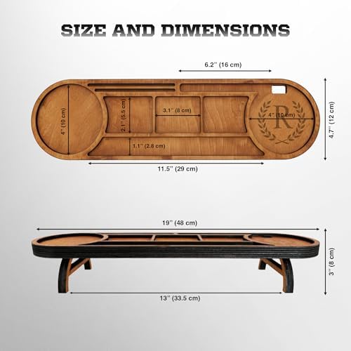 Ships Next Day, Personalized Wood Desk Organizer, Custom Phone & Tablet Stand, Engraved Wood Office Accessory, Custom Docking Station, Custom Organizer Gift - Image 2