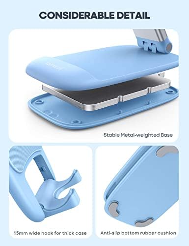 Lamicall Easter Basket Stuffers for Teens Girls Boys Cell Phone Stand, Blue Cell Phone Holder for 4-8'' Smartphone, Desk Accessories & Workspace Organizers, Telephone Stands - Image 6