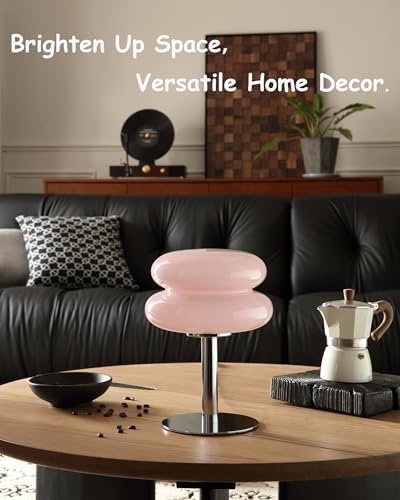 Glivpny Mushroom Lamp Table Lamp, Mid Century Modern Table Lamps (Pink) - Image 5