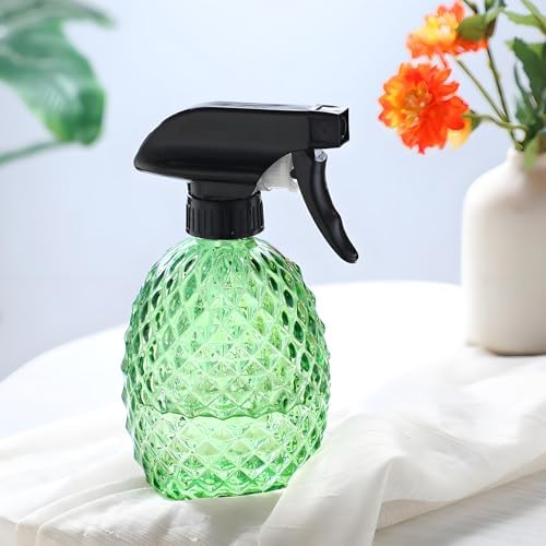 Glass Plant Mister Water Spray Bottle 12oz, Green Mist Spray Bottle for Inside Plants, Hair, Cleaning, Essential Oils, Cats - Image 5