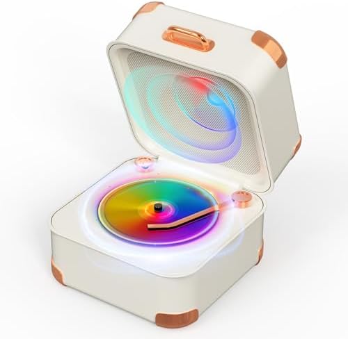 Portable Bluetooth Speaker,Mini Record Player,HD Sound Quality, Mini Bluetooth Speaker, up to 8 Hours of Play Time,TWS Pairing,Suitable for Family Parties, Birthday Gifts，2026 Spring Women's Gifts by Unknown
