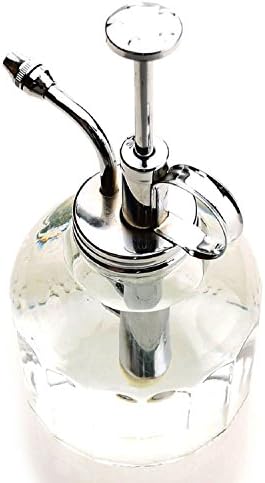 Plant Mister- Clear Color Glass Bottle & Brass Sprayer (Chrome) - Image 6
