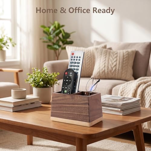 Walnut Pencil Holder Wood Pen Holder for Desk Multiple-Use - Image 4