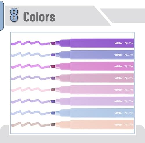 Mr. Pen- Aesthetic Highlighters No Bleed, 10 Pack, Assorted Colors | Chisel Tip, Cute Highlighters Assorted Colors for Journaling, Highlighting, Underlining, Fast Dry, Back to School Supplies - Image 2