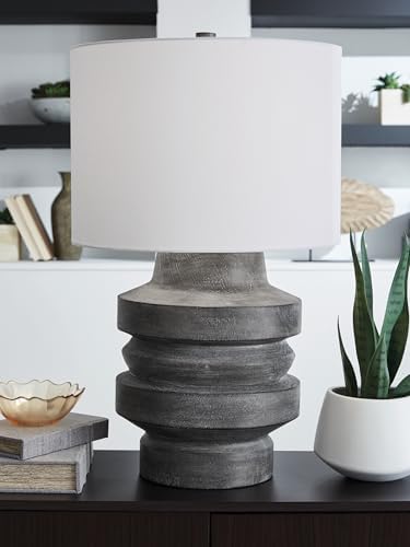 Signature Design by Ashley Wahida 1-Piece Table Lamp, Distressed Black - Image 4