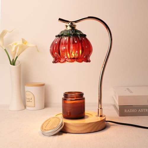 GEEZO Fragrance Candle Warmer Lamp，Electric Candle Warmer with Timer & Dimmer，Mom Christmas Birthday Gifts for Women, House Warming Gifts New Home Bedroom Decor by GEEZO