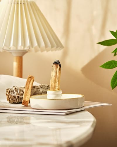 Palo Santo Holder, Incense Holder for Palo Santo Sticks, Ceramic Incense Burner, Scent Wood Stand and Ash Catcher, Simple, Sturdy and Well Made - Image 6