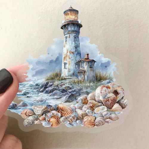 50 PCS Retro Sailing Stickers for Scrapbooking Journaling Junk Journal Scrapbook Supplies - Waterproof Transparent PET Aesthetic Decals for Resin Crafts Decorative Art Crafts (Retro-2) - Image 3