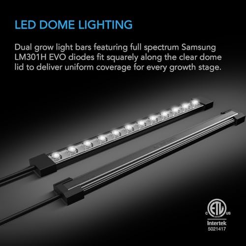 AC Infinity Large Humidity Dome Kit 6x12 w/ LED Grow Lights & Seedling Mat - Image 6
