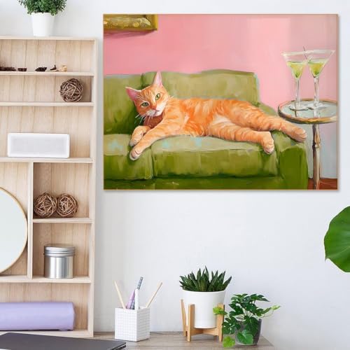 Orange Cat Diamond Art Kits for Adults Diamond Painting Kit for Beginner - Image 2
