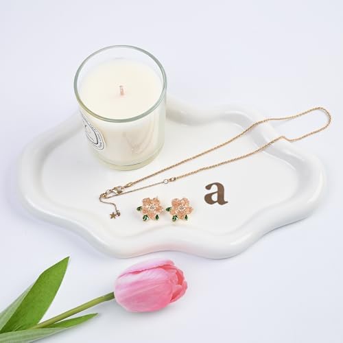 Ceramic Jewelry Large Decorative Cloud Tray, Trinket Dish (A) by BESKIT