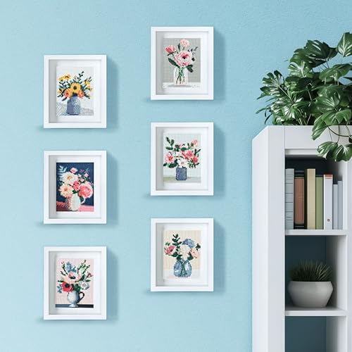 LuwoArte 6 Pack Diamond Painting Kits for Adults – Flower-Themed Diamond Art Kits – Full Drill DIY Paint Gem Art for Adults – Brilliant 5D Diamond Painting Kit – Relaxing Craft for Home Wall Décor - Image 4