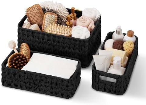 GRANNY SAYS Wicker Baskets for Shelves, Large Woven Baskets for Organizing by GRANNYSAYS