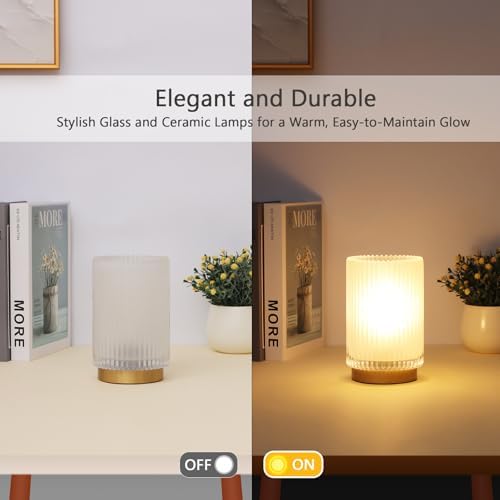 Cordless Table Lamp with Timer, Bedside Lamps with LED Warm Light - Image 3