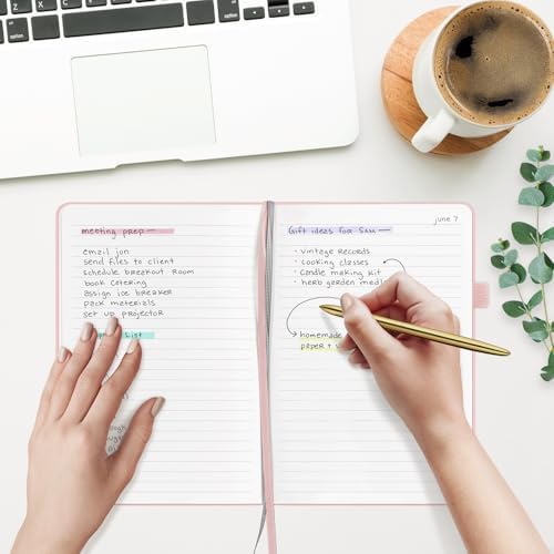 &And Per Se Lined Journal Notebook, 160 Pages, A5 5.7 x 8 inches College Ruled Thick Paper Notebook Journals for Writing, Hardcover Notebooks for Women Men Office School (1 Pack, Pink) - Image 5