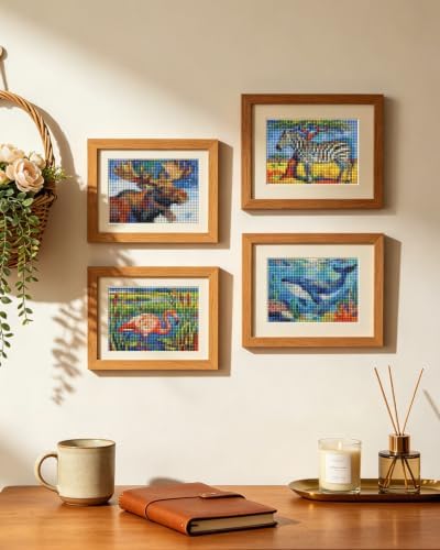 PeakLuv Small Diamond Art Kits, Animal World Diamond Painting for Adults - Image 6