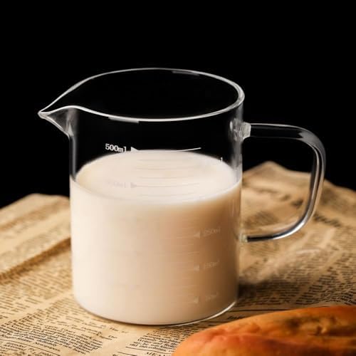 Glass Measuring Cup 16Oz/500ml Easy to Read V-Shaped Spout - High Borosilicate Glass Measuring Cup for Kitchen or Dining - Image 3