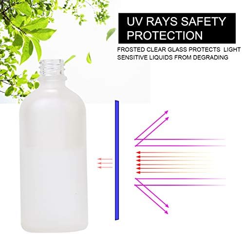 Hydior Glass Spray Bottle with Gold Sprayer, 3.4oz, 2 Pack - Image 5