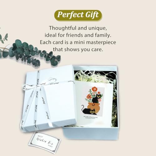 6 Pcs Small Diamond Art Kits Cats Plant Diamond Art Kits for Adults - Image 7