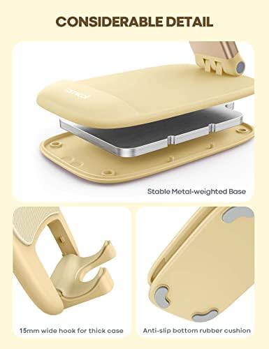 Lamicall Yellow Phone Stand for Desk - Telephone Stand Desk - Image 6