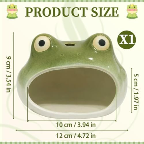 Handcrafted Ceramic Frog Incense Burner Mini Palo Santo Holder - Image 2