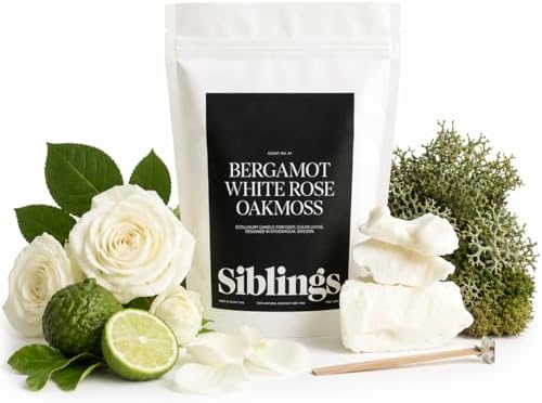 Siblings Candle Refill Kit No. 01, Bergamot White Rose by Siblings