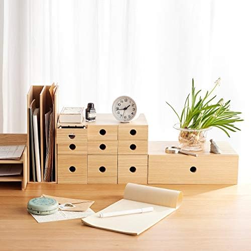 MUJI 82603316 Wooden Accessory Storage, 1 Tier, Approx. Width 9.9 x Depth 6.7 x Height 3.3 inches (25.2 x 17 x 8.4 cm) - Image 7