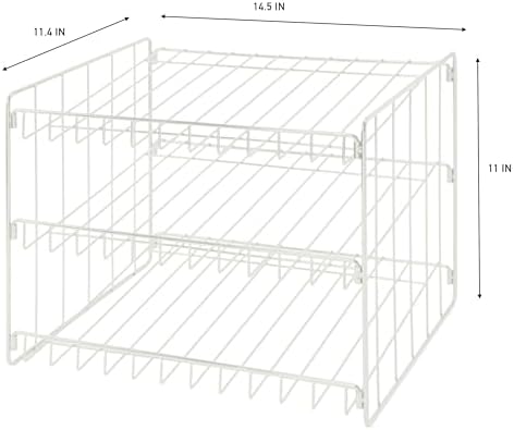 Kitchen Details 3 Tier Can Storage Organizer Rack in White - Image 3