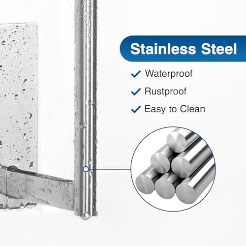 Paper Towel Holder Under Cabinet - Stainless Steel Paper Towel Holder Wall Mount, Self-Adhesive or Drilling, Silver Towel Rack for Kitchen Organization and Storage, Kitchen Paper Roll Holder - Image 2