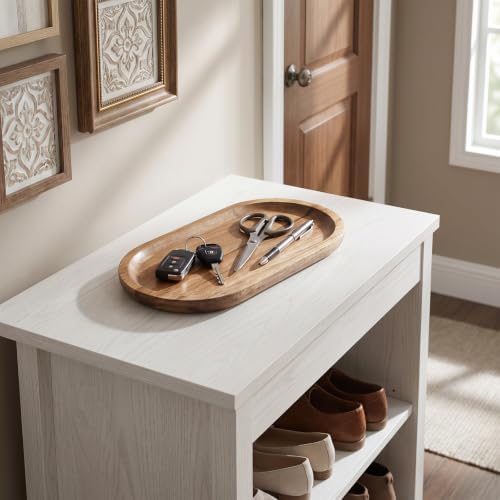 Ouligay Small Wooden Tray for Decor 7.48×4.13 Inch Mini Wood Serving Tray - Image 4