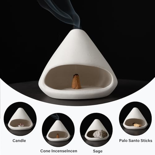 Zongzi Ceramic Chiminea Palo Santo Burner,Decorative Ritual Incense Holder - Image 3