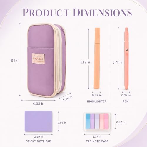 Aesthetic School Bible Highlighter Pen - Writing Correction Set, Purple - Image 2