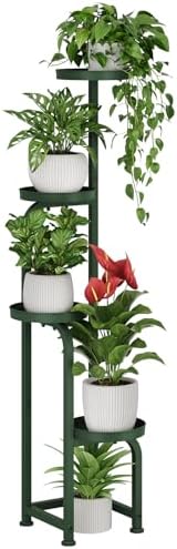 Bamworld Corner Plant Stand Indoor Outdoor Tall Metal Flower Pot Stands by Bamworld