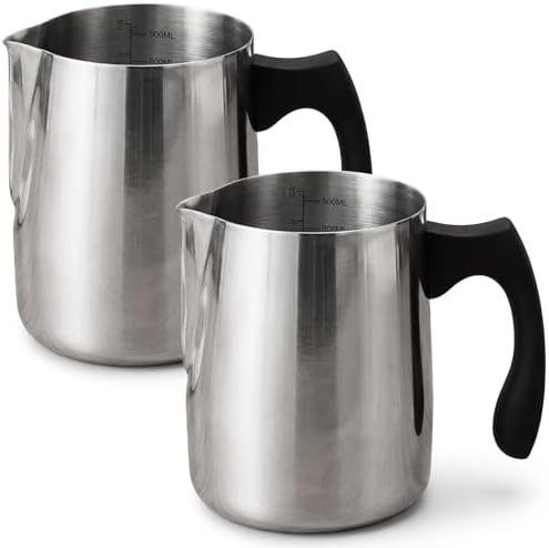 Romooa 2 Pcs Wax Melting Pitcher 32oz Wax Pouring Pitcher, Inside Scale by Romooa