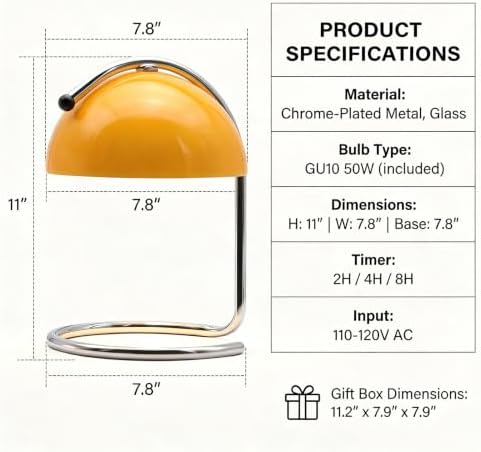 Modern Orange Candle Warmer Lamp - Image 2