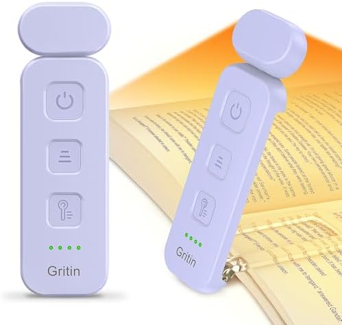 Gritin Reading Light, Rechargeable Book Light for Reading in Bed by Gritin
