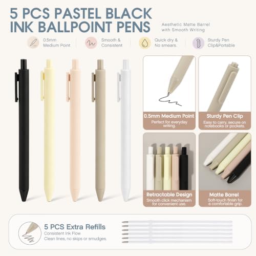 51 Pcs Aesthetic Journaling Stationery Set,Blue - Image 4