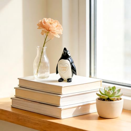 Gifts for Him Her Boyfriend Girlfriend, To My Love Handmade Ceramic Mini Penguin Anniversary Birthday Gifts for Women Men, Romantic Valentines Forever Lover Gifts for Wife Husband Couples Cute Decor - Image 7
