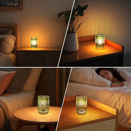 Cordless Table Lamp with Timer, Bedside Lamps with LED Warm Light - Image 6