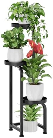 Bamworld Tall Plant Stand Indoor Outdoor Corner Metal Flower Pot Stands by Bamworld