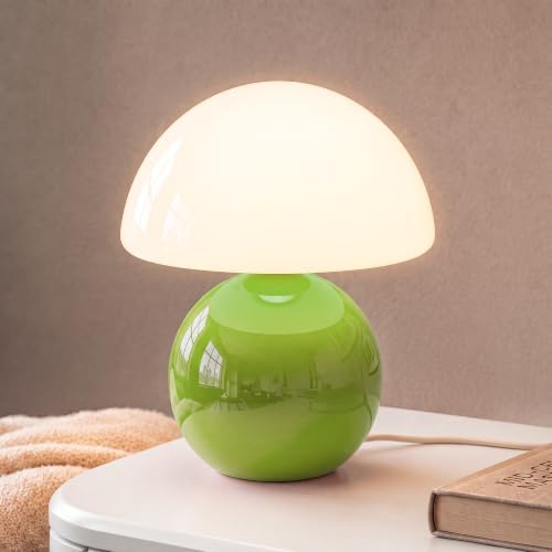 Dawnwake Mushroom Lamp Table Lamp for Bedroom-Small Desk Table Lamps,Green by Dawnwake