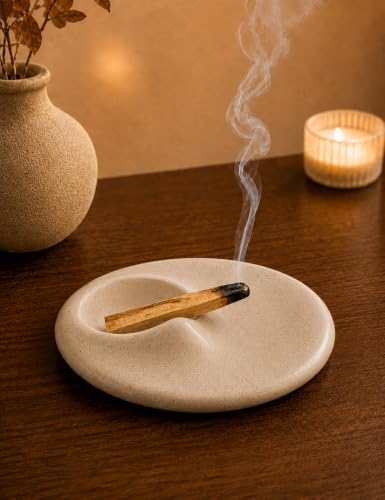 Cement Incense Holder, 5-in-1 Palo Santo Holder Ceramic Ash Tray by Unknown