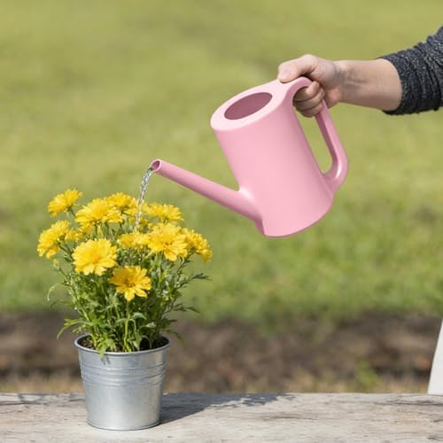 Plastic Watering Can - for Indoor and Outdoor Home Garden Plants - with Long Spout - Green - 1/4 Gallon - Image 6