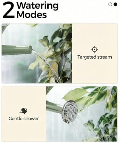 Bamworld Metal Watering Can for Indoor Outdoor Plant 1/2 Gallon Green - Image 3