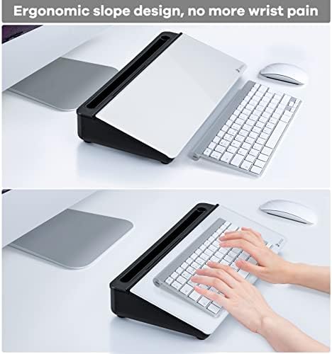 Varhomax Glass Desk Whiteboard with Storage, Desktop Organizer - Image 6
