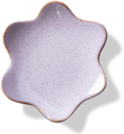 Tag Organic Wave Trinket Dish Large Lavender Stoneware Purple by tag